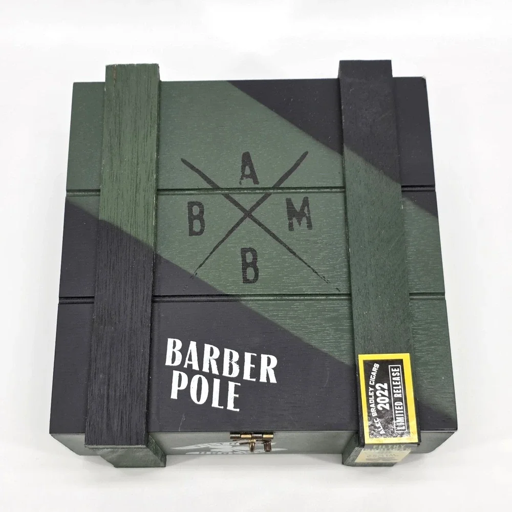 Alec Bradley Filthy Hooligan Barber Pole Empty Wooden Cigar Box 2022 Green Camo